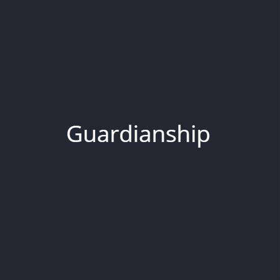 black background with text guardianship